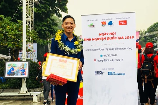 Cán bộ huyện đoàn ở Nghệ An xuất sắc đạt giải Tình nguyện Quốc gia