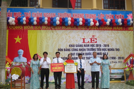 Hơn 71% trường học ở huyện Nghĩa Đàn đạt chuẩn quốc gia