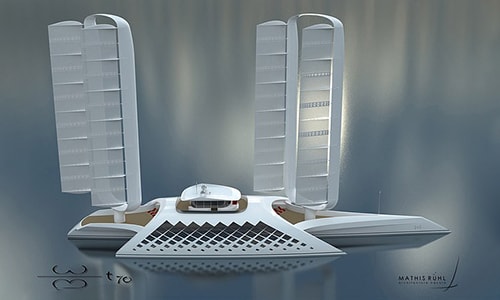 Siêu du thuyền 114 triệu USD chạy bằng sức gió