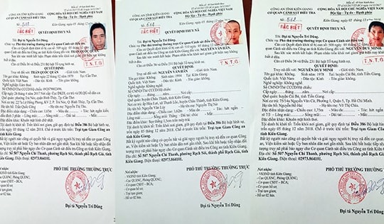 Truy nã đặc biệt 3 phạm nhân trốn khỏi trại tạm giam