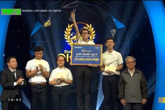 Nam sinh trường Phan mang cầu truyền hình chung kết Đường lên đỉnh Olympia về Nghệ An