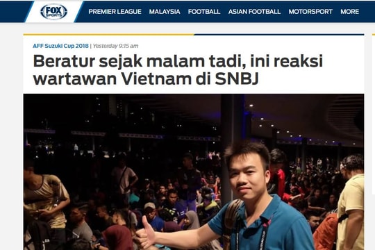 AFF Cup 2018: Fox News phỏng vấn phóng viên Báo Nghệ An về không khí trước trận chung kết