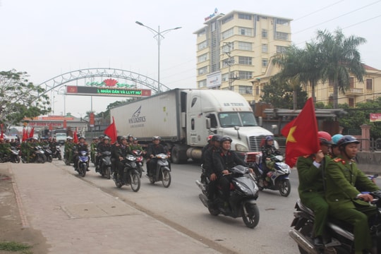 Các địa phương đồng loạt ra quân đảm bảo ANTT trước, trong và sau Tết Nguyên đán