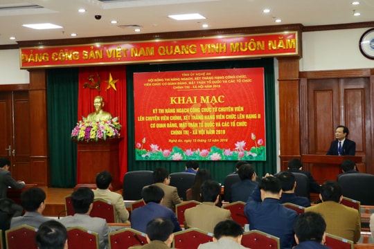 Nghệ An công bố kết quả thi chuyên viên chính