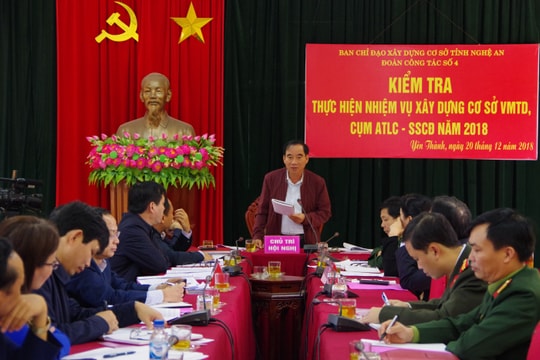 Phó Chủ tịch HĐND tỉnh kiểm tra an toàn làm chủ, sẵn sàng chiến đấu tại Yên Thành