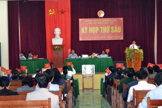 Kết quả lấy phiếu tín nhiệm đối với các chức danh do HĐND huyện bầu ở Đô Lương, Con Cuông