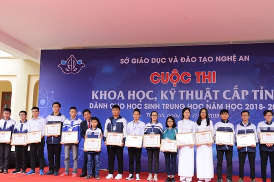 Công bố 9 giải Nhất tại cuộc thi Khoa học, kỹ thuật cấp tỉnh
