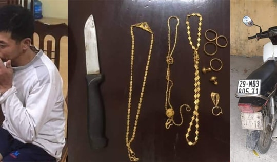 Giả vờ xin nước rồi cướp vàng trên người nữ giáo viên