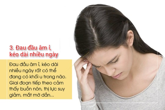 5 triệu chứng khi đau đầu - nguy cơ có khối u trong não