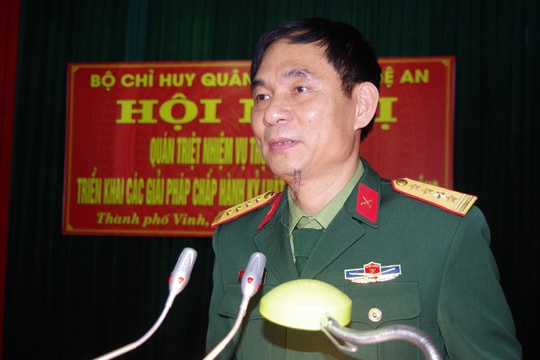 Bộ CHQS tỉnh quán triệt, triển khai nhiệm vụ trọng tâm năm 2019