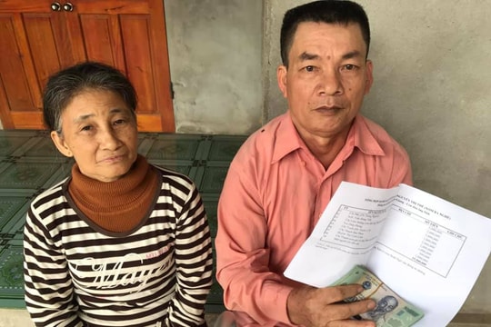 Bạn đọc báo Nghệ An hỗ trợ 25 triệu đồng cho hoàn cảnh khó khăn ở Thanh Chương