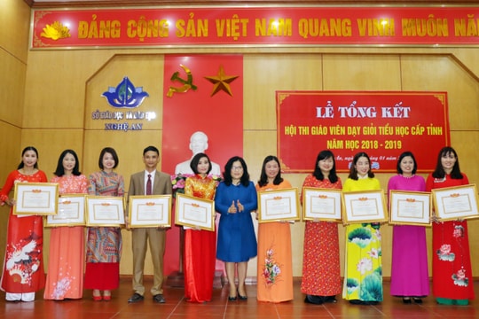 Công bố 10 giáo viên xuất sắc nhất Hội thi Giáo viên dạy giỏi tỉnh bậc tiểu học