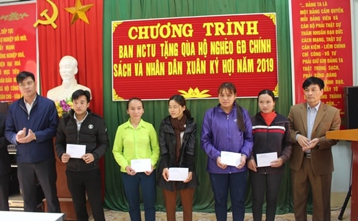 Ban Nội chính Tỉnh ủy thăm, tặng quà Tết hộ nghèo tại Quỳ Châu