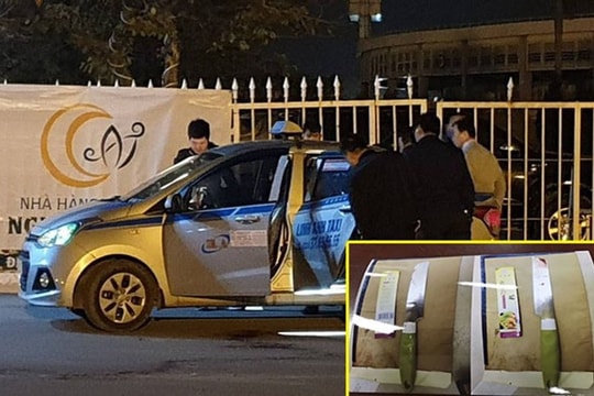 Vụ tài xế taxi bị cứa cổ trước sân vận động: Hung thủ để lại tang vật trên xe