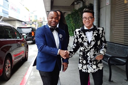 Mr Đàm lần đầu dự lễ trao giải Grammy ở Mỹ