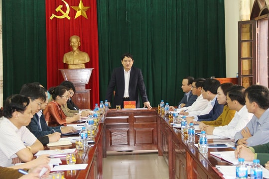 Bí thư Tỉnh ủy kiểm tra thực hiện nhiệm vụ, kỷ cương hành chính tại TP. Vinh,  TX Cửa Lò