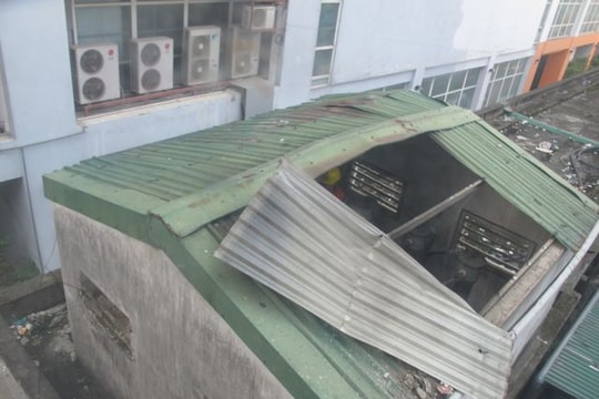 Nổ ở trạm biến áp, người dân chung cư lo lắng