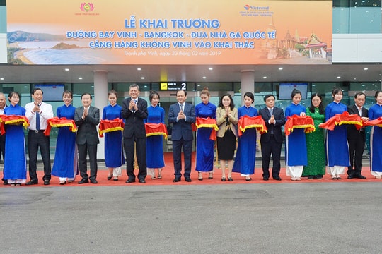 Nghệ An: Khai trương đường bay Vinh - Bangkok
