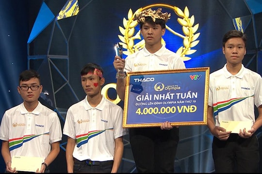 Nam sinh xứ Nghệ giành điểm tuyệt đối Khởi động Olympia