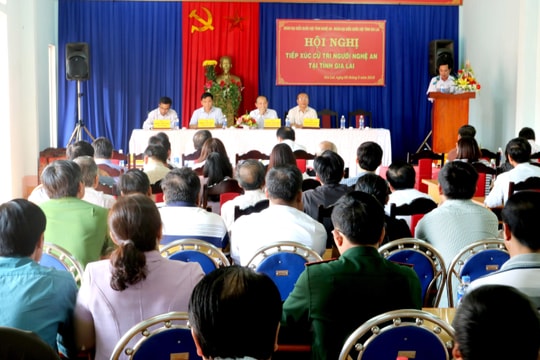 Đoàn ĐBQH tỉnh tiếp xúc cử tri người Nghệ An ở Gia Lai