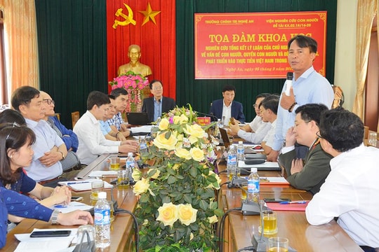 Tọa đàm khoa học ở Nghệ An: Bổ sung, phát triển lý luận về con người, quyền con người