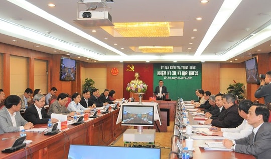 Ủy ban Kiểm tra Trung ương họp xem xét thi hành kỷ luật một số cán bộ