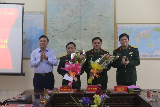 Điều động, bổ nhiệm Chính trị viên Ban CHQS huyện Tân Kỳ​