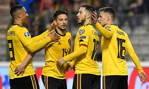 Hazard lập cú đúp, Bỉ khởi đầu suôn sẻ ở vòng loại Euro 2020