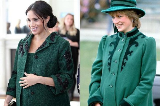 Công nương Meghan Markle chi hơn 14 tỷ mua đồ bầu, sao chép thời trang của Diana