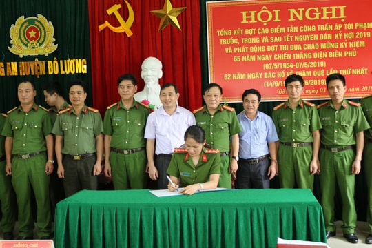 Công an Đô Lương phát hiện và xử lý 20 vụ, 72 đối tượng đánh bạc