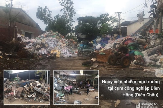 Dân ” tố” Khu công nghiệp nhỏ Diễn Hồng gây ô nhiễm môi trường