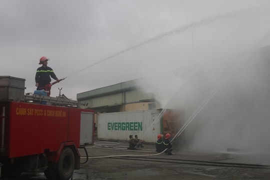 Thực tập phương án chữa cháy tại Nhà máy chế biến rau quả xuất khẩu Nghệ An