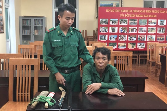 Xử phạt người đàn ông dùng súng trái phép