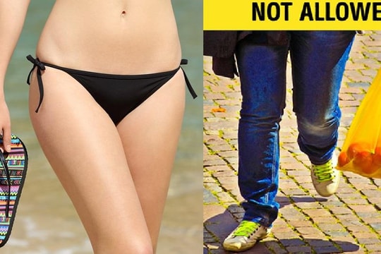 Cấm mặc bikini, cầm túi ni-lông, xây lâu đài cát khi đi du lịch