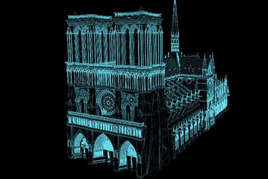Nhà thờ Đức Bà Paris có thể được tái tạo lại như nguyên bản nhờ công nghệ 3D