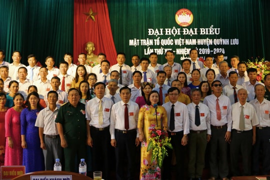 Đại hội đại biểu Mặt trận Tổ quốc huyện Quỳnh Lưu nhiệm kỳ 2019-2024