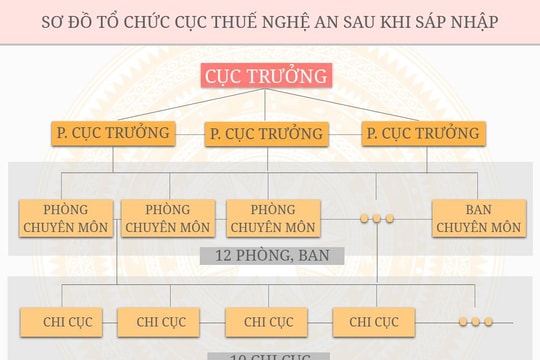 Cục Thuế Nghệ An sáp nhập, giảm từ 21 còn 10 chi cục 
