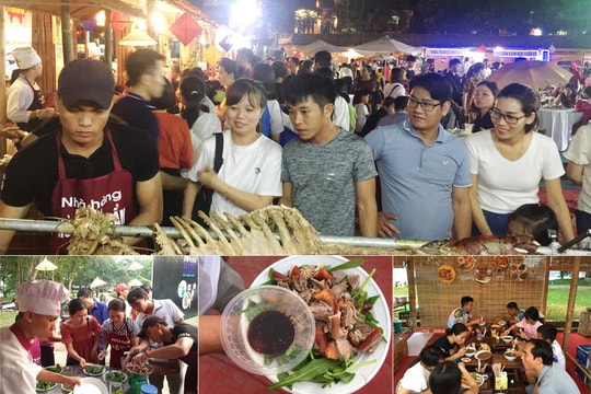 Cháo lươn, giò bê Nghệ An hút khách ở Festival Huế dịp lễ