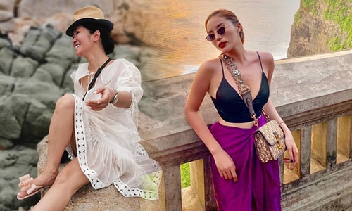 Sao Việt chọn đồ gợi cảm khi đi du lịch