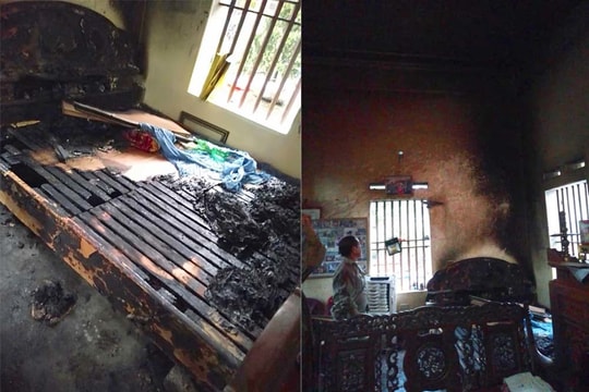 Nghi án con gái tẩm xăng, đốt mẹ lúc nửa đêm