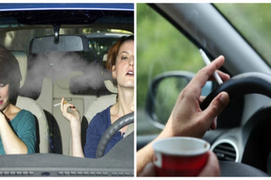 Hút thuốc trong ô tô - 'tử thần giấu mặt'