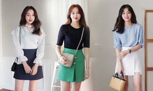 Tuyệt chiêu phối chân váy ngắn cho nàng công sở