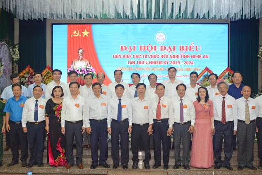 Đồng chí Nguyễn Văn Thông tái đắc cử Chủ tịch Liên hiệp các tổ chức hữu nghị Nghệ An khóa V