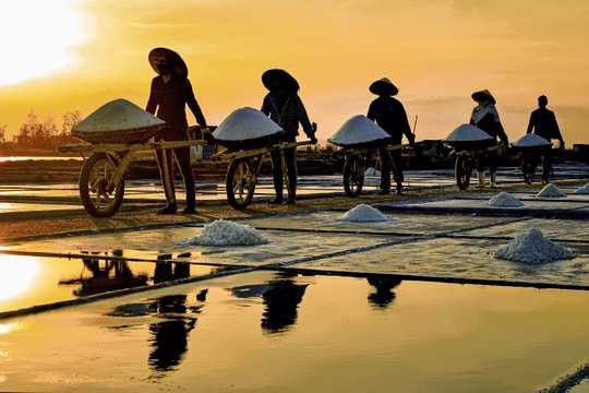 Nơi người dân mong nắng to để bội thu mùa muối