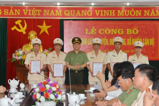 Nghệ An bổ nhiệm trưởng công an thành phố Vinh và một số đơn vị
