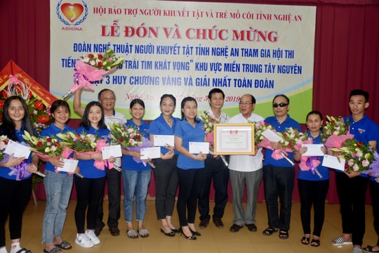 Nghệ An giành giải Nhất toàn đoàn Hội thi tiếng hát người khuyết tật - Khu vực Miền Trung Tây Nguyên