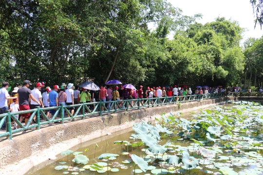 Hàng nghìn du khách về thăm quê Bác trong dịp sinh nhật của Người