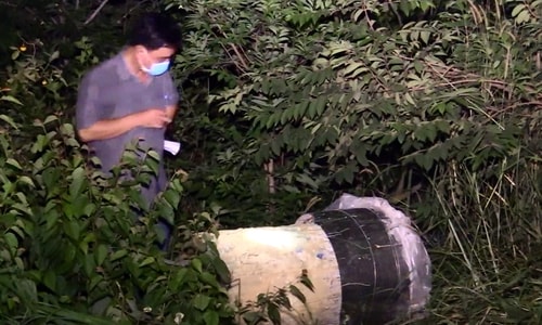 Nạn nhân bị đổ bêtông nghi nhảy lầu trốn trước khi chết