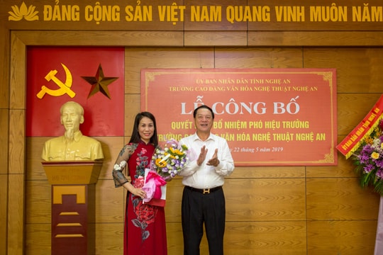 Trường Cao đẳng Văn hóa Nghệ thuật Nghệ An có nữ lãnh đạo đầu tiên