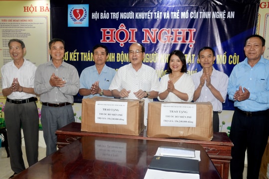 Vận động gần 7 tỷ đồng xây dựng quỹ trợ giúp người khuyết tật và trẻ mồ côi